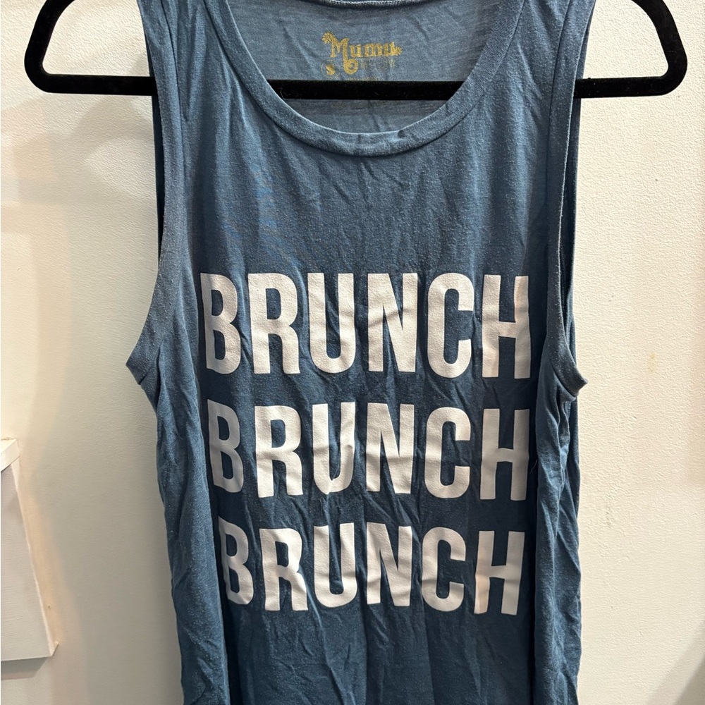 Show Me Your Mumu Blue Graphic Tank Top